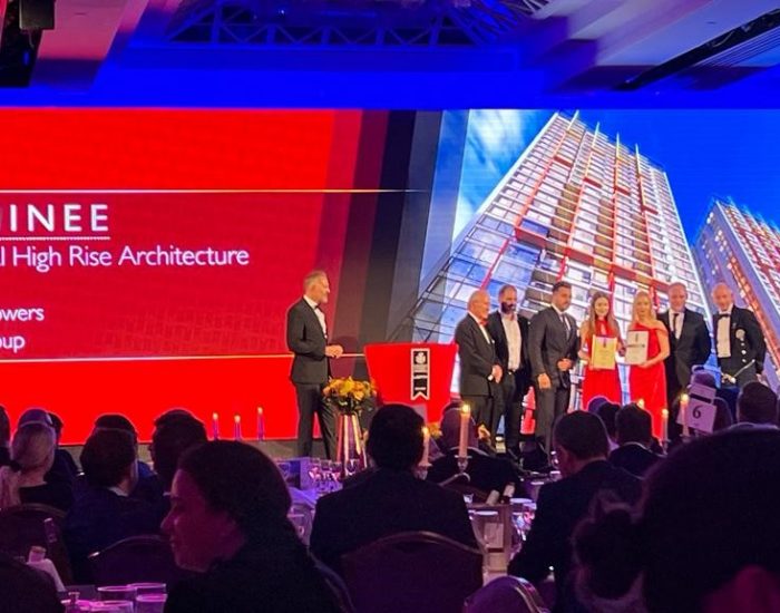 Five Stars award and special nomination in the European Property Awards for Towarowa Towers